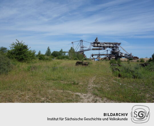 Blick in die Anlagen des Bergbau-Technik-Park bei Großpösna.