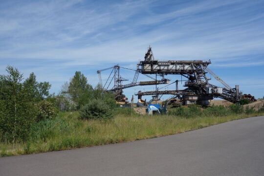 Blick in die Anlagen des Bergbau-Technik-Park bei Großpösna.