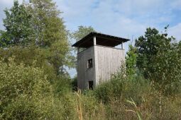 Der Aussichtsturm am Dubringer Moor bei Wittichenau-Neudorf Teichhaus.