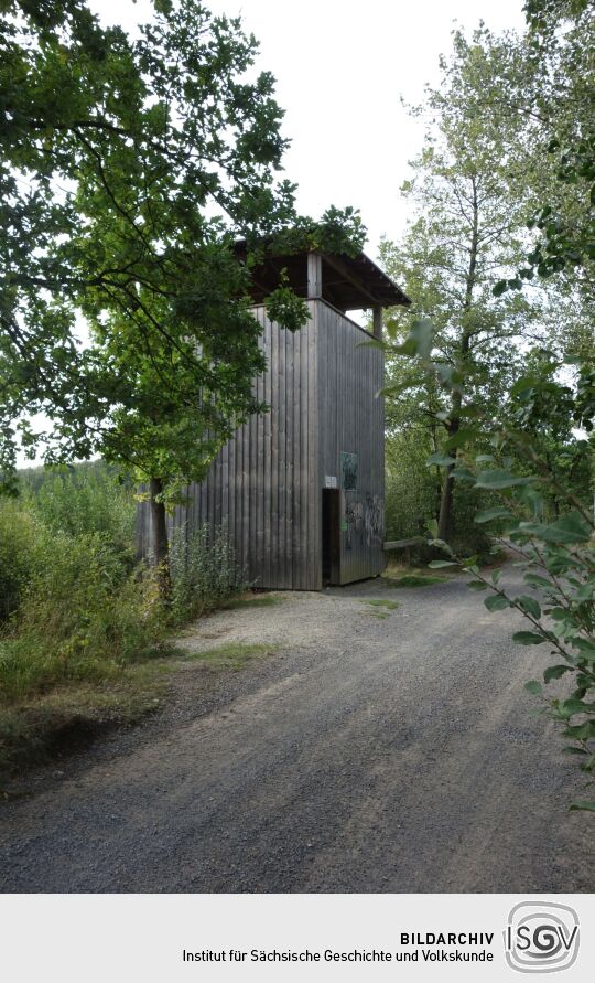 Der Aussichtsturm am Dubringer Moor bei Wittichenau-Neudorf Teichhaus.