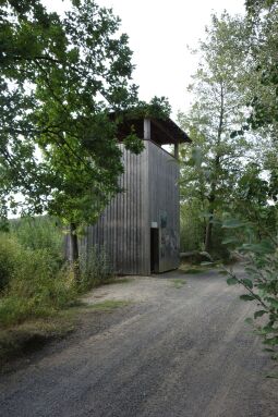 Der Aussichtsturm am Dubringer Moor bei Wittichenau-Neudorf Teichhaus.