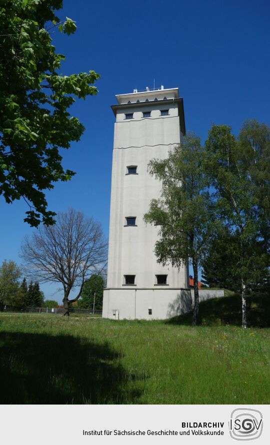 Der Wasserturm Neugersdorf in Ebersbach-Neugersdorf.