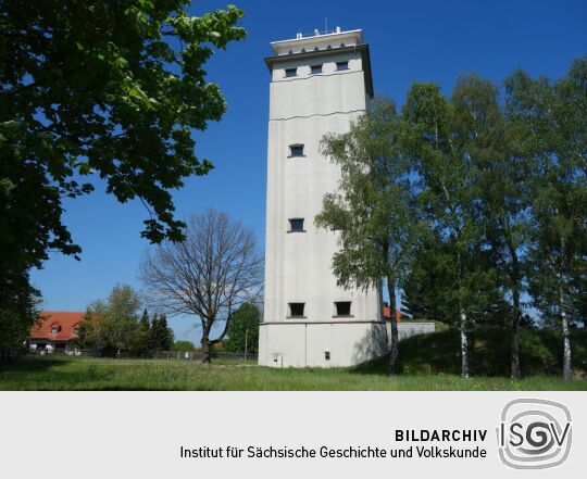 Der Wasserturm Neugersdorf in Ebersbach-Neugersdorf.