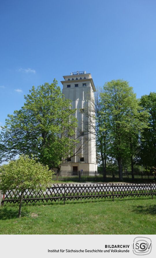 Der Wasserturm Neugersdorf in Ebersbach-Neugersdorf.