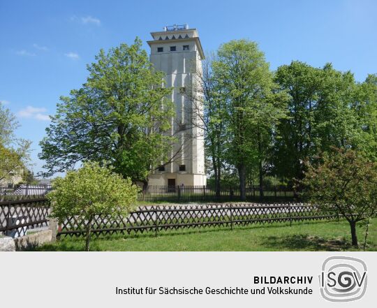 Der Wasserturm Neugersdorf in Ebersbach-Neugersdorf.