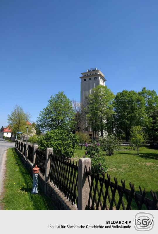 Der Wasserturm Neugersdorf in Ebersbach-Neugersdorf.