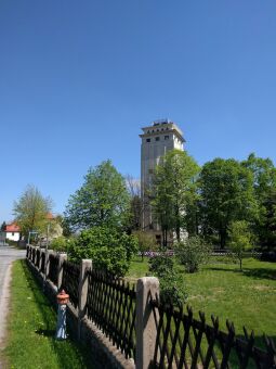 Der Wasserturm Neugersdorf in Ebersbach-Neugersdorf.
