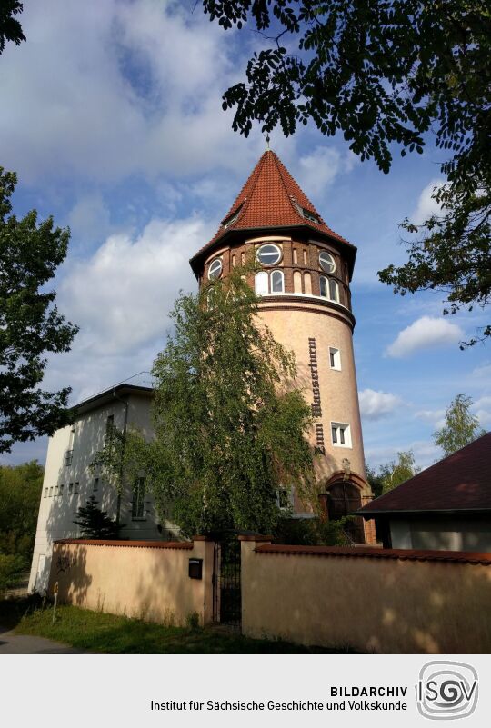 Der Wasserturm auf dem Adler in Hoyerswerda-Neida.