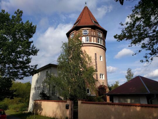 Der Wasserturm auf dem Adler in Hoyerswerda-Neida.