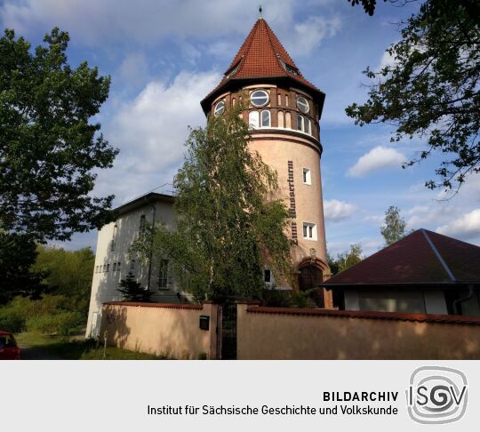 Der Wasserturm auf dem Adler in Hoyerswerda-Neida.