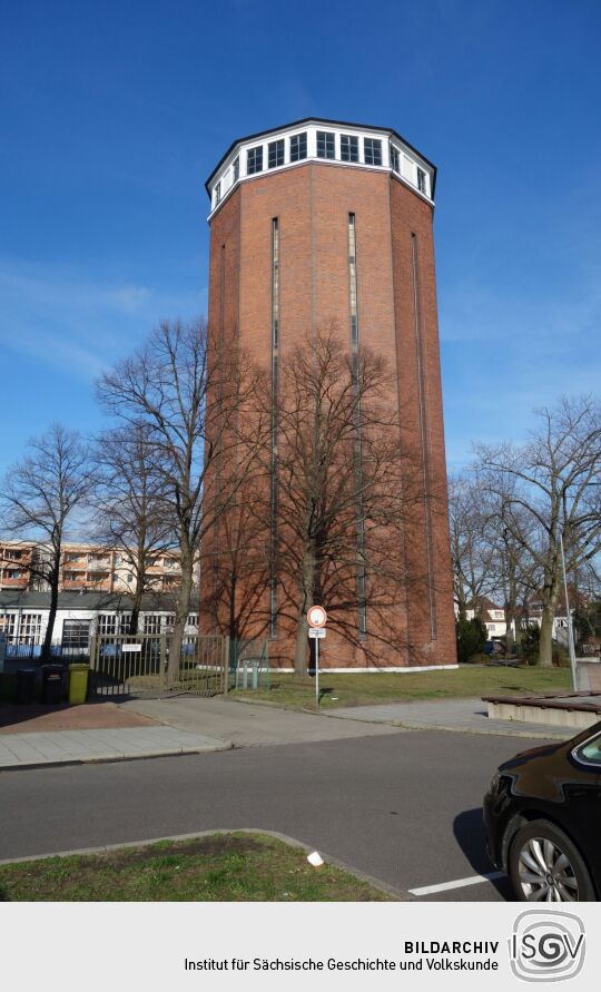 Der historische Wasserturm in Weißwasser.