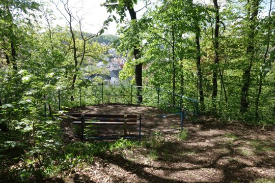 Der Aussichtspunkt auf dem Eichberg in Waldheim.
