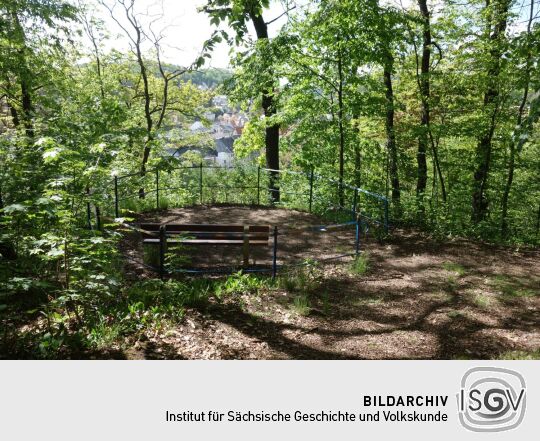 Der Aussichtspunkt auf dem Eichberg in Waldheim.