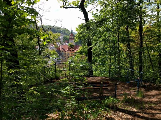 Der Aussichtspunkt auf dem Eichberg in Waldheim.
