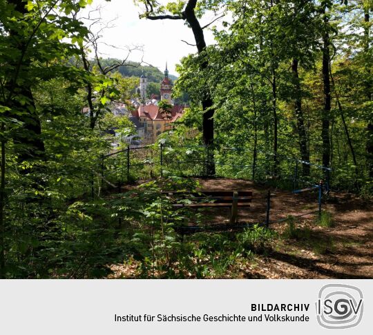 Der Aussichtspunkt auf dem Eichberg in Waldheim.