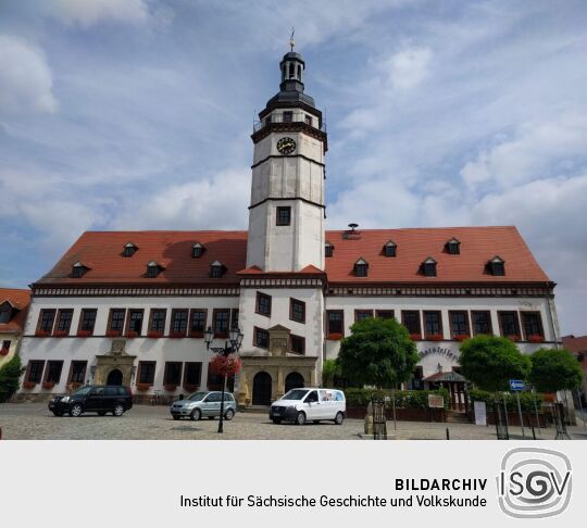 Das Rathaus in Pegau.