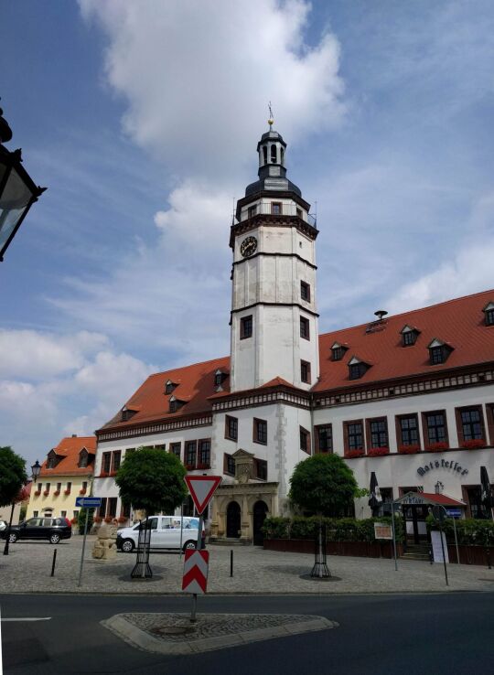 Das Rathaus in Pegau.