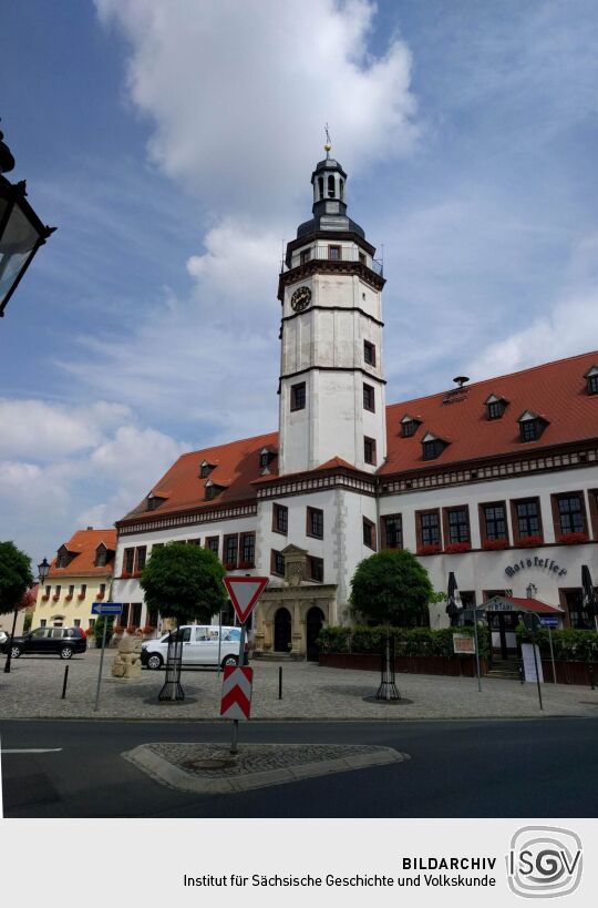 Das Rathaus in Pegau.