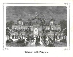 Ansicht Trianon mit Pergola