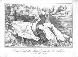 Das Grab der Steinbrecher bei St. Wehlen am 11. Mai 1829