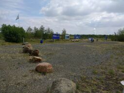 Bild: Der Aussichtspunkt Zitzschen am Zwenkauer See.