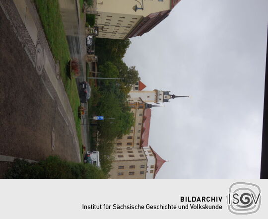 Das Schloss Hartenfels in Torgau mit dem Hausmannsturm.