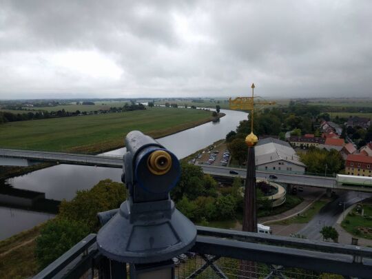 Blick vom Hausmannsturm von Schloss Hartenfels in Torgau.