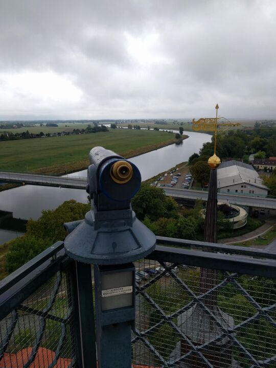 Blick vom Hausmannsturm von Schloss Hartenfels in Torgau.
