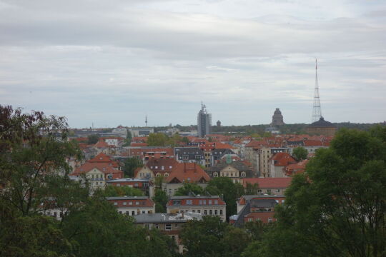 Aussicht vom Fockeberg in Leipzig-Connewitz.