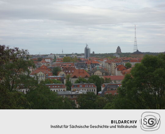 Aussicht vom Fockeberg in Leipzig-Connewitz.
