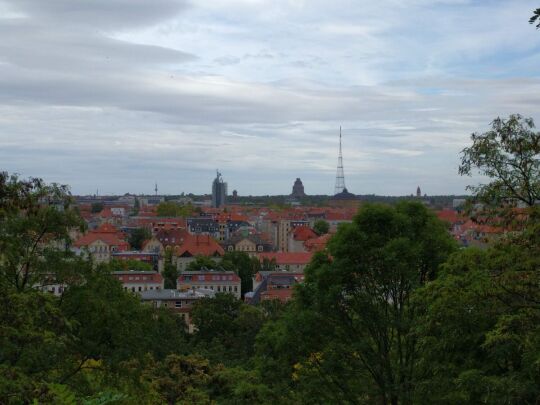 Aussicht vom Fockeberg in Leipzig-Connewitz.