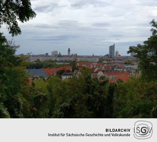 Aussicht vom Fockeberg in Leipzig-Connewitz.