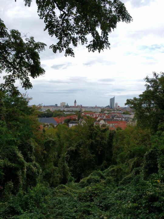 Aussicht vom Fockeberg in Leipzig-Connewitz.