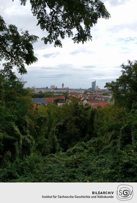 Aussicht vom Fockeberg in Leipzig-Connewitz.