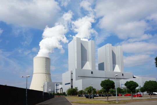 Das Braunkohlekraftwerk Lippendorf.