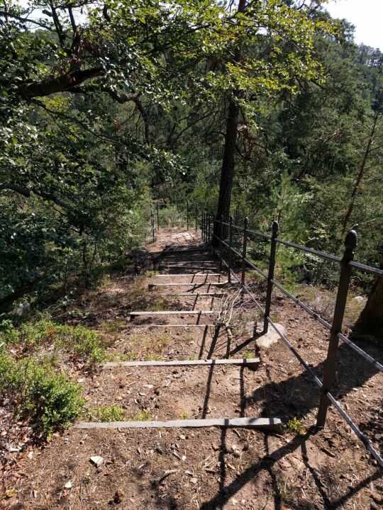 Der Aussichtspunkt Hoher Stein bei Böhrigen.