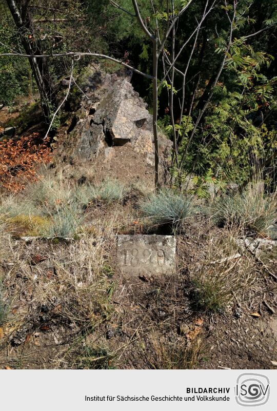 Der Aussichtspunkt Hoher Stein bei Böhrigen.