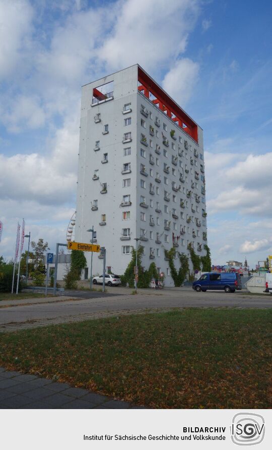 Der sogenante Lausitz-Tower in Hoyerswerda.