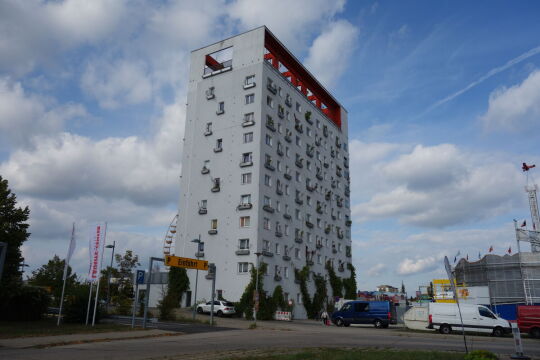 Der sogenante Lausitz-Tower in Hoyerswerda.