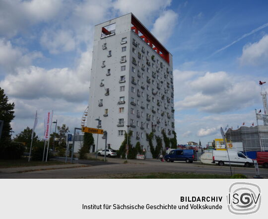 Der sogenante Lausitz-Tower in Hoyerswerda.