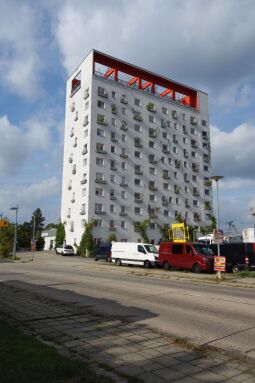 Der sogenante Lausitz-Tower in Hoyerswerda.