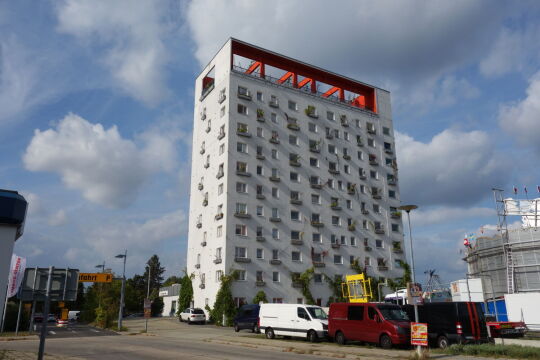 Der sogenante Lausitz-Tower in Hoyerswerda.
