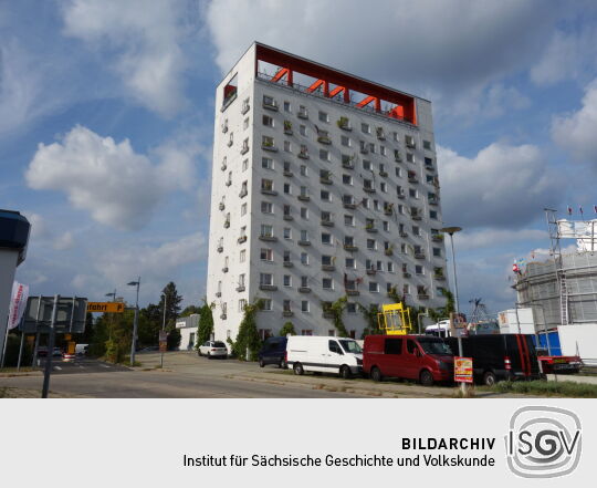 Der sogenante Lausitz-Tower in Hoyerswerda.