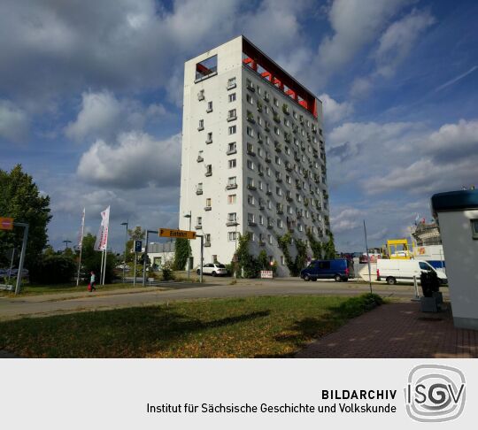Der sogenante Lausitz-Tower in Hoyerswerda.