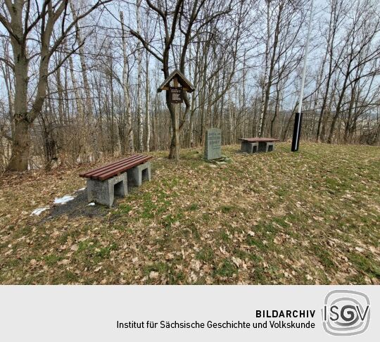 Die Einrichtung des Aussichtsplateaus auf dem Bezelberg in Neustadt im Vogtland.