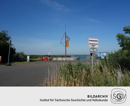 Aussichtspunkt am Störmthaler See bei Großpösna-Störmthal.