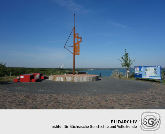 Aussichtspunkt am Störmthaler See bei Großpösna-Störmthal.