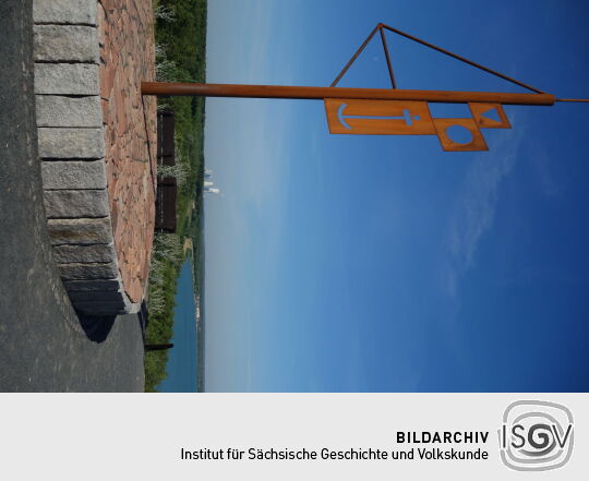 Aussichtspunkt am Störmthaler See bei Großpösna-Störmthal.