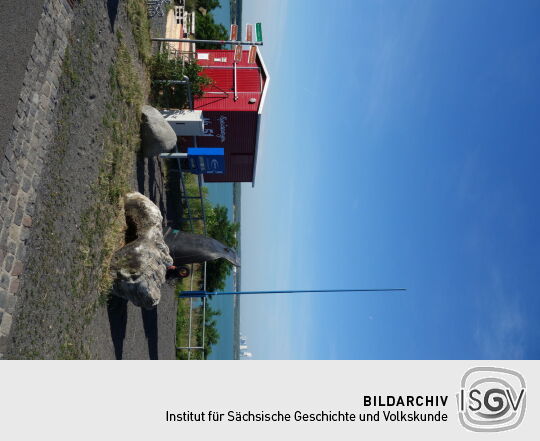 Der Speisewagen am Aussichtspunkt in Störmthal.