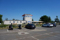 Das Vineta-Bistro im ehemaligen Dispatcherturm des Braunkohletagebaus.